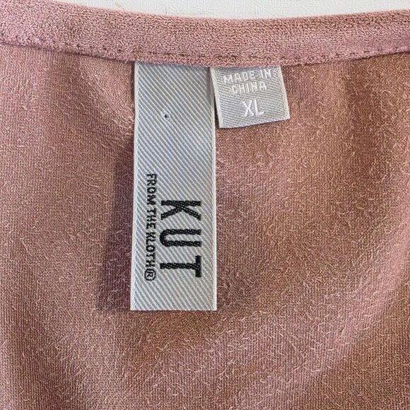Kut From the Kloth Faux Suede Belted Jacket Dusty Rose Bell Sleeve Pocket Cozy - Picture 4 of 10